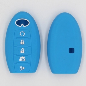 Infiniti FX EX QX chìa khóa xe Bìa 5 nút Silicone điều khiển từ xa chính Da nhà ở fx37 G37 qx70 qx80 QX50 QX56 M35H chìa khóa xe - Product Image 5
