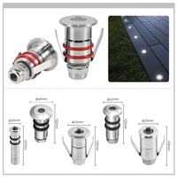 Lumière LED encastrée en acier inoxydable classée IP68, en aluminium, pour extérieur, basse tension, pour parcs
