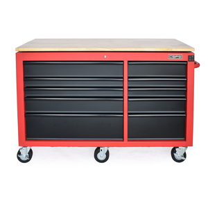 Armoire à outils de garage d'atelier à 10 tiroirs en acier inoxydable au meilleur prix boîte à outils roulante de 142cm de hauteur pour mécanique personnalisable OEM - Product Image 1