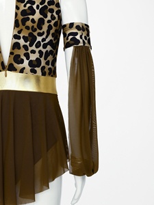 6-16 bambini ragazze preistorico Costume grotta vestito metallico per vestire feste eventi costumi da ballo Performance - Product Image 4