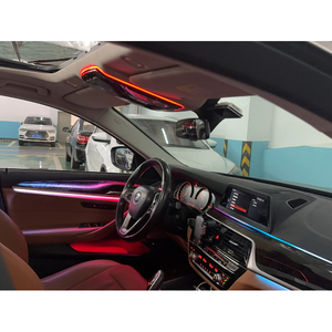 Éclairage d'ambiance intérieur personnalisé pour BMW Série 5 2018-2023, bande LED acrylique Symphony, lampe d'ambiance, vente d'usine - Product Image 4