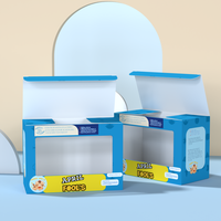 Vente en gros Boîte d'emballage cadeau rectangulaire pour poupée en peluche pour enfants Boîte d'emballage recyclable pour jouet voiture avec fenêtre transparente