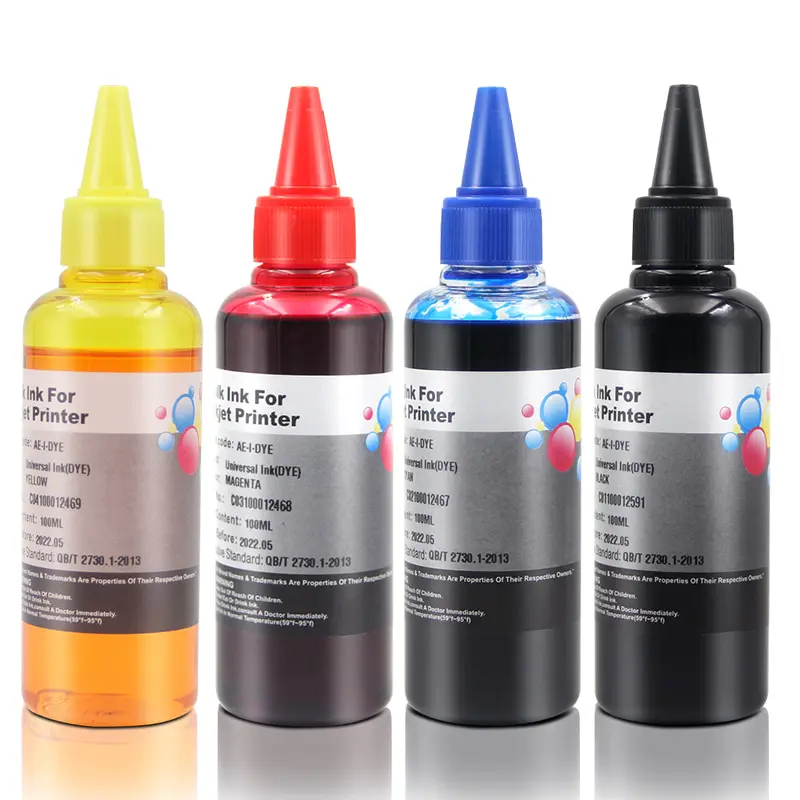 Ocbestjet 4 색 100ML/병 범용 염료 잉크 엡손 XP 103