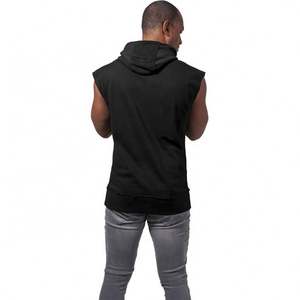 Custom <b>Sleeveless</b> Workout Gym <b>Hoodie</b> for <b>Men</b> Blank <b>Sleeveless</b> Hoodies - Product Image 4