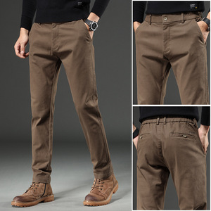 <span class=keywords><strong>Pantaloni</strong></span> da ufficio da uomo <span class=keywords><strong>pantaloni</strong></span> 100% cotone <span class=keywords><strong>Slim</strong></span> <span class=keywords><strong>Fit</strong></span> <span class=keywords><strong>pantaloni</strong></span> dritti spessi Business <span class=keywords><strong>Chino</strong></span> per gli uomini - Product Image 5