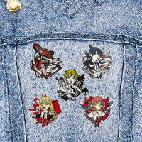 Broche en émail personnalisée Anime, en alliage de zinc, badge de revers de manga japonais pour promotion de club de fans, cadeau