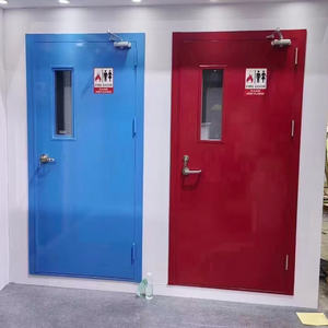 El nuevo diseño cumple con el marco de la puerta contra incendios estándar UL, puertas a prueba de humo resistentes al óxido para la partición de la habitación al por mayor - Product Image 5