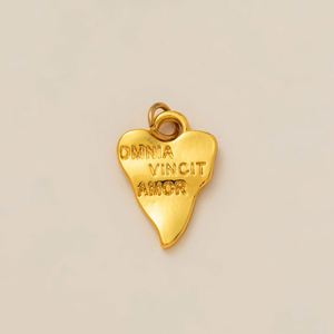 Collar con Colgante de Piedra Natural de Acero Inoxidable Estilo Europeo Americano, Colgantes de Moda con Forma de Corazón Irregular de Zirconio y Ágata - Product Image 6