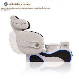 Sillón de Pedicura Eléctrico de Lujo sin Tubos, con Masaje Corporal Completo y Spa de Pies con Hidromasaje para Salón de Uñas y Salón de Belleza - Product Image 6