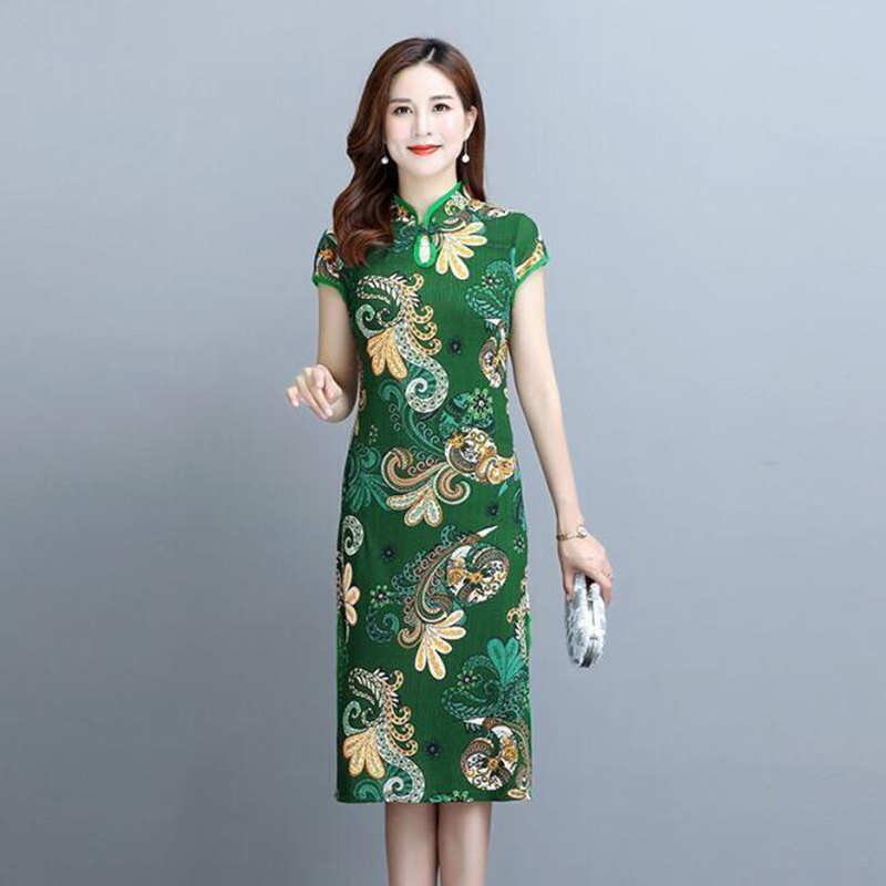 white christmas dresses Bridesmaids Gray Chinese Style Dress (BM05) L / Long Lace Sleeves / Gray
