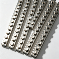 Briques de construction en aluminium usinées CNC, blocs durables en acier inoxydable pour les fans de LEGO