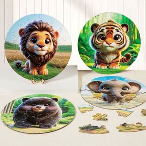 Puzzle magnétique pour enfants, entraînement de la logique par phases, animaux, pour développer les capacités logiques des enfants - Product Image 4