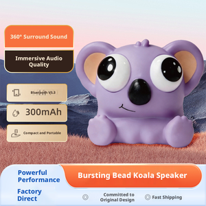 Nuevo Juguete Sensorial Koala con Ojos Saltones, Diseño Moderno y Lindo, Altavoz TWS, Regalo Personalizado para Fiestas de Cumpleaños - Product Image 1
