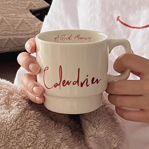 แก้วกาแฟเซรามิกแบบซ้อนได้ สกรีนโลโก้ได้ แก้วชาแบบซ้อนได้ สำหรับของขวัญส่งเสริมการขาย - Product Image 3