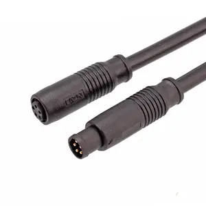 M8 3 4 5 6 8 Pin Straight Pull Push Kunststoff Stecker Buchse Umspritzte Bajonett kabel Stecker UL-Kabel