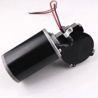 Moteur à engrenage à vis sans fin pour essuie-glace, couple élevé 12v 24 v Micro cc moteur à engrenage à vis sans fin 12 24 volts automatique électrique de Garage ouvre-porte coulissant brosse moteur cc