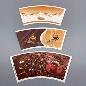 Ventilador de Papel Desechable Personalizado para Impresión, Material en Bruto para Vasos de Café, Ventilador de Papel para Vasos - Product Image 3