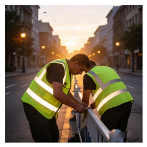 سترة عاكسة للسلامة بالجملة، ملابس أمان عاكسة، سترة فلورسنت عاكسة، سترة أمان صناعية - Product Image 1