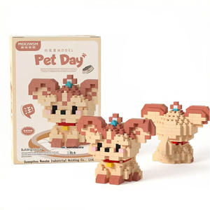Bloques de Construcción de Micropartículas, Perro Corgi, Pug, Poodle, Schnauzer, Ladrillos de Dibujos Animados, Modelo de Mascota, Juguete de Ensamblaje DIY, Regalo - Product Image 5