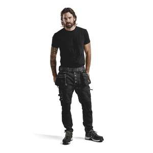 BLAKLADER - 199911419900D88 Pantalon d'artisan Stretch X1900 Noir-PANTALON DE TRAVAIL EAN 7330509514078 PANTALON DE TRAVAIL CARGO - Product Image 3