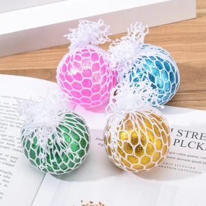 Jouet anti-stress souple et moelleux en TPR, rempli de paillettes dorées, pour la décompression sensorielle, cadeau pour garçons, vente en gros - Product Image 1