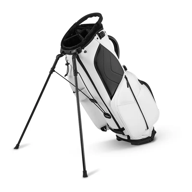 PLAYEAGLE High Quality PU Leather Golf Stand Club Bag Light Weight Golf Bag with Stand