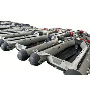 Bateau pneumatique pliable, barco inflable, kayak, bateau pneumatique en PVC Hypalon avec plancher gonflable, bateau ponton de pêche gonflable - Product Image 4