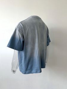 T-shirts délavés vintage au design rétro pour hommes, t-shirts décontractés élégants et confortables - Product Image 5
