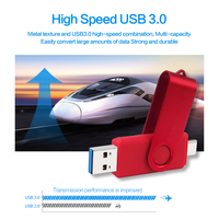 Clé USB haute vitesse en métal 3.0 Type C 8 Go-128 Go Interface USB 3.0 Nouveau Compatible avec iPhone