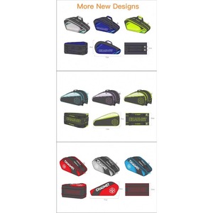 Échantillon gratuit 2024 Sac de sport personnalisé imperméable et anti-poussière pour raquettes de tennis, plage, badminton, pickleball, sac à dos en cuir - Product Image 6