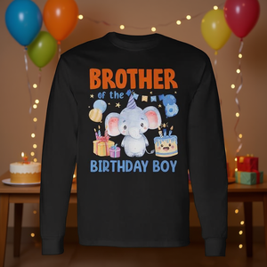T-shirt à manches longues pour garçon, motif éléphant, pour fête de famille - Product Image 3
