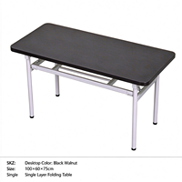 Bureau pliable gain de place, réglable, portable, en MDF, table de travail moderne rectangulaire pour bureau à domicile