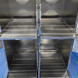 Modulaire dierenkliniek kooien van roestvrij staal, kattenkennelset voor overnachting, trimmen en postoperatieve verzorging - Product Image 4