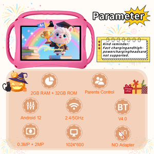 Meilleure vente de tablette 7 pouces Android 12 MTK Quad Core bon marché avec batterie 3000MAH et résolution Wi-Fi 1024x600 Nouveau produit - Product Image 5