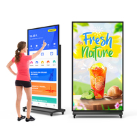 Monitor Publicitario LCD Hushida de 75, 85 y 100 Pulgadas, 2K, 4K, Full HD, Wifi, Pantalla Táctil, Señalización Digital de Pie de 43, 49 y 55 Pulgadas