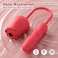 Vibromasseur Dildo pour Femmes, Jouet Rose avec Vibrations Pénétrantes pour Stimulation Clitoridienne et des Mamelons, Dildos Anaux, Jouets Sexuels pour Adultes