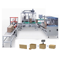 Ligne d'emballage automatique de sachets, solutions de palettisation pour boîtes en carton, robot d'érection et de scellage de sacs, empileur robotisé