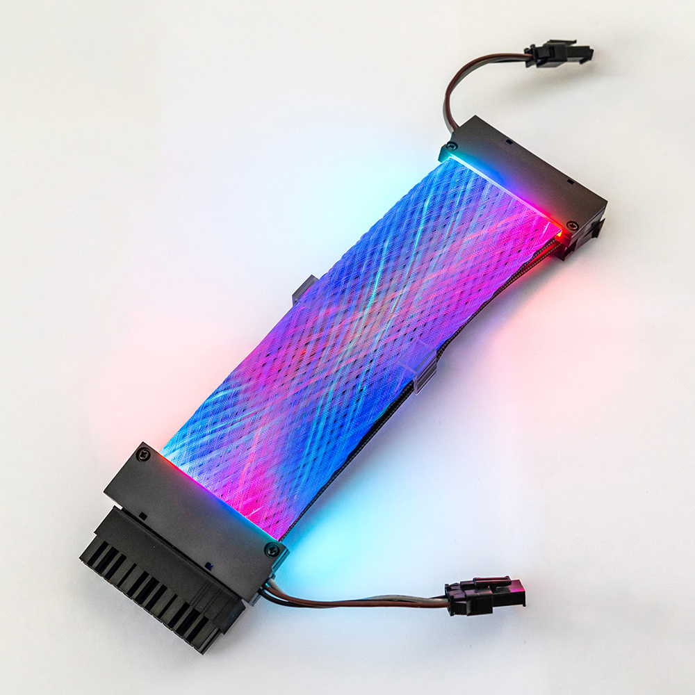 Удлинитель питания RGB удлинитель кабеля комплект к 24-контактный ATX материнская плата для компьютера игровой чехол (24-контактный блок питания)
