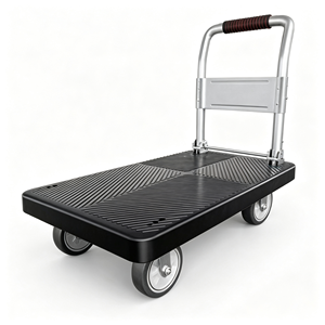 Compact Folding Cart Steel Frame 250 Lb Capacity Quick Fold Storage Friendly Foldable Utility Cart With Wheels Best Deal - Product Image 1