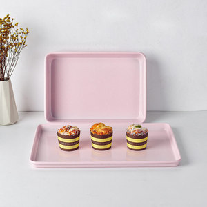Pink Non-Stick Cake Baking Pan Rectangle Carbon Steel For Home Baking - Product Image 3
