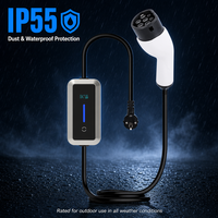 Nouveau chargeur EV portable de type 2, 3,5 kW AC, IP55, certifié CE, équipement d'alimentation pour véhicules électriques, pour une utilisation en extérieur
