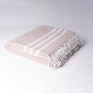 Usine En Gros Classique 100% Laine Turc Fouta Serviettes 140X200 + 2X10cm Couvertures Premium - Product Image 3