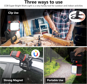 <span class=keywords><strong>Led</strong></span> sạc làm việc ánh sáng với kẹp, COB từ làm việc ánh sáng với 3 chế độ ánh sáng, hoàn hảo cho BBQ, hội thảo, sửa chữa xe - Product Image 2