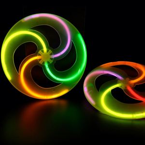 Fluorescent Flying <b>Disc</b> Stick Manufacturer Directly Luminous Stick Halloween Christmas Party Luminous Flying <b>Discs</b> - Product Image 4