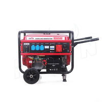 Generador de Gasolina Portátil BISON CHINA de 5-10KW, 3 Fases, 4 Tiempos, Ecológico, con Arranque Eléctrico, para Camping y Uso Doméstico