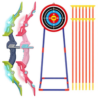Arc et flèches lumineux LED pour jeux de tir sportifs interactifs parent-enfant, pour intérieur et extérieur, vente en gros d'usine