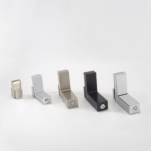 Clips de support d'étagère en verre en alliage de zinc multi-tailles pour la vente en gros de quincaillerie, meubles, tables d'ordinateur portable et tables de lit. - Product Image 1