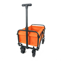 Chariot de camping pliable, mini chariot de courses d'extérieur