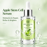 Sérum pour le visage à base de cellules souches de pomme personnalisé, OEM, marque privée, sérum hydratant botanique pour l'acné avec compte-gouttes, 30 ml