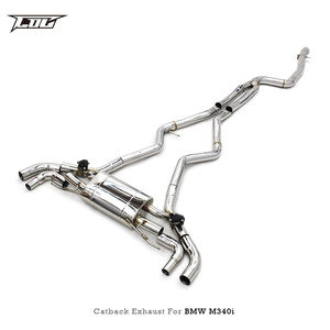 Tubo de Escape con Válvula OEM para Motor BMW B58 3.0T M340 M340i M440 <span class=keywords><strong>M440i</strong></span> G20 G22, Sistema de Escape Catback de Acero Inoxidable Pulido - Product Image 3